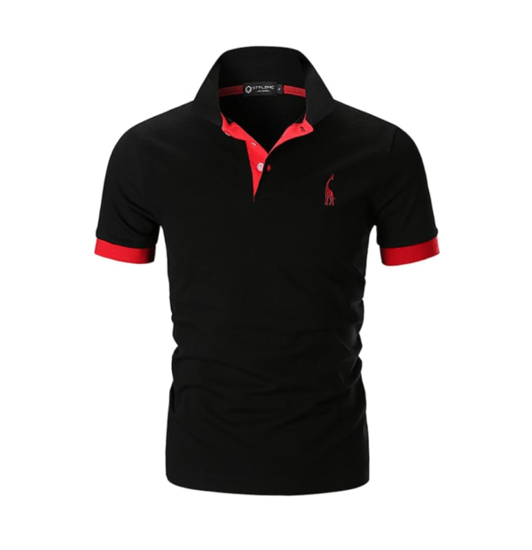 STTLZMC Men’s Polo Shirts Short Sleeve Cotton Tee Button Basic Sports T-Shirts