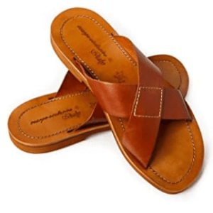 Brown Palm Slippers