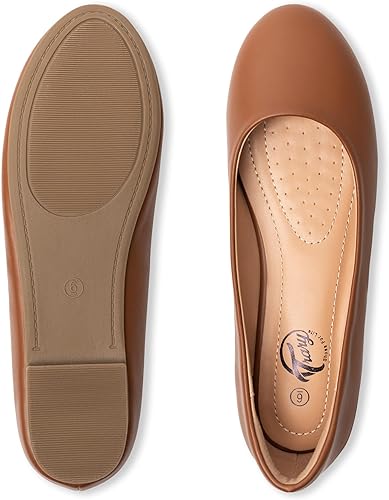 Trary Women's Round Toe Flats Shoes Comfortable Slip on Shoes Casual Dress Shoes - Image 2