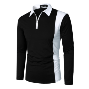 Men Embroidered Colorblock Polo Shirt